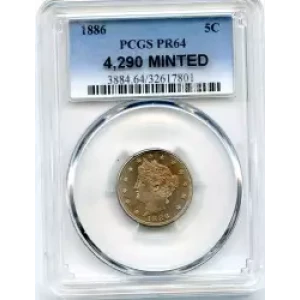 Nickel Five Cent Pieces-Liberty Head 1883-1913 (3)