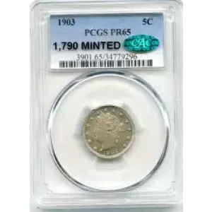 Nickel Five Cent Pieces-Liberty Head 1883-1913 (3)