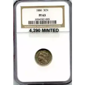 Nickel Three Cent Pieces 1865-1889 (3)