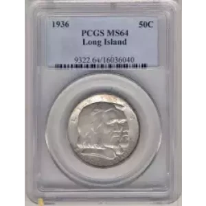 Classic Commemorative Silver--- Long Island Tercentenary 1936 -Silver- 0.5 Dollar (3)
