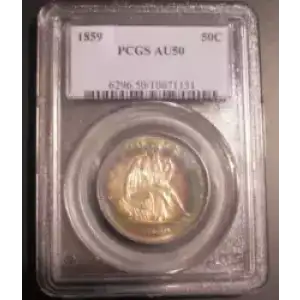 Half Dollars---Liberty Seated 1839-1891 -Silver- 0.5 Dollar (3)