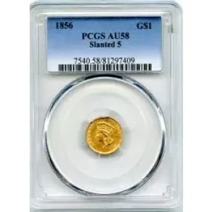 Gold Dollars---Indian Princess Head, Large Head 1856-1889 -Gold- 1 Dollar (3)