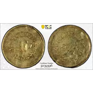 (1842-50) G$1 A. Bechtler 