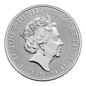 2023 1oz British The Royal Tudor Beast - Platinum Yale Of Beaufort (2)