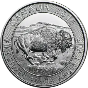 Any Year 1.25oz Canadian Silver Bison (2)