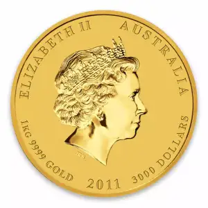 2011 1kg Australian Perth Mint Gold Lunar II: Year of the Rabbit (2)