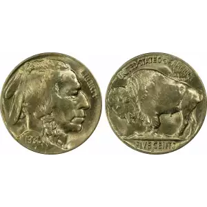 Nickel Five Cent Pieces-Indian Head or Buffalo (2)