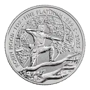 2023 1oz  British Robin Hood platinum Bullion Coin (2)