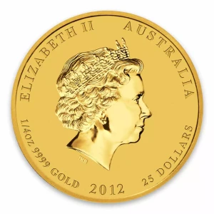 2012 1/4oz Australian Perth Mint Gold Lunar II: Year of the Dragon (2)