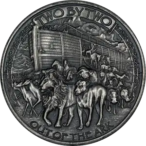 1 oz Silver Round - Noahs Ark (Antique) (2)