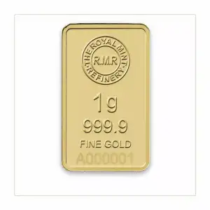 1g Royal Mint Refinery Minted Gold Bar (3)