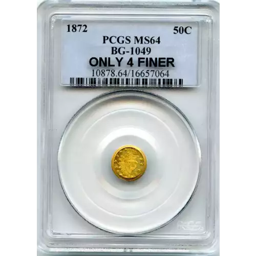 Territorial Gold -California Small Denomination Gold-Half Dollar Round-Indian Head -Gold- 0.5 Dollar (3)