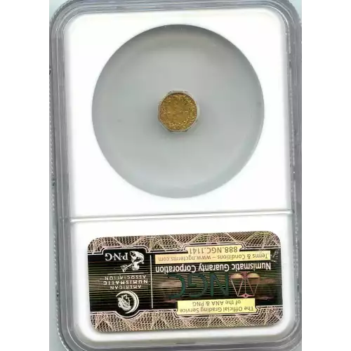 Territorial Gold -California Small Denomination Gold-Quarter Dollar Octagonal-Indian Head -Gold- 0.25 Dollar (3)