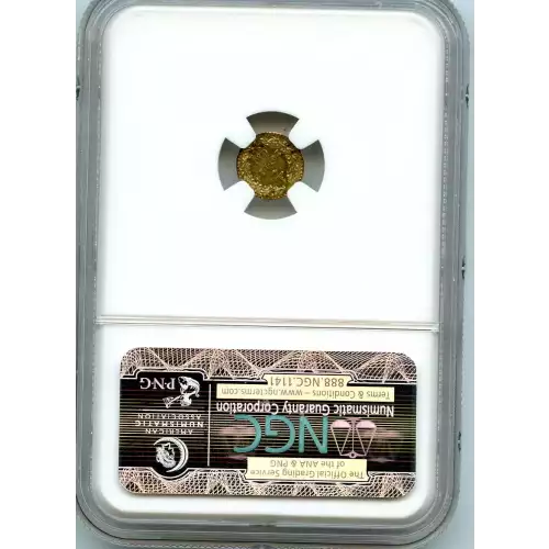 Territorial Gold -California Small Denomination Gold-Quarter Dollar Round-Indian Head -Gold- 0.25 Dollar (3)