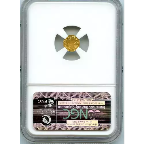 Territorial Gold -California Small Denomination Gold-Quarter Dollar Round-Liberty Head -Gold- 0.25 Dollar (3)