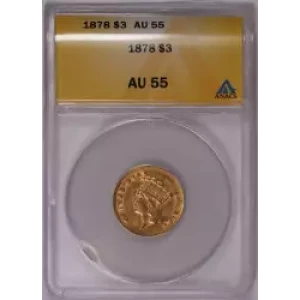 Three Dollar Gold Pieces---Indian Princess Head 1854-1889 -Gold- 3 Dollar