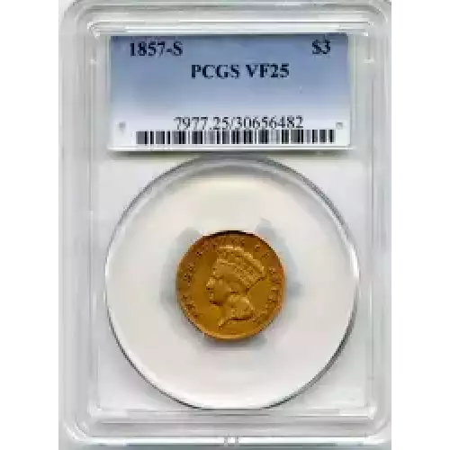 Three Dollar Gold Pieces---Indian Princess Head 1854-1889 -Gold- 3 Dollar (3)