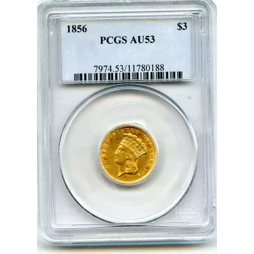 Three Dollar Gold Pieces---Indian Princess Head 1854-1889 -Gold- 3 Dollar (3)