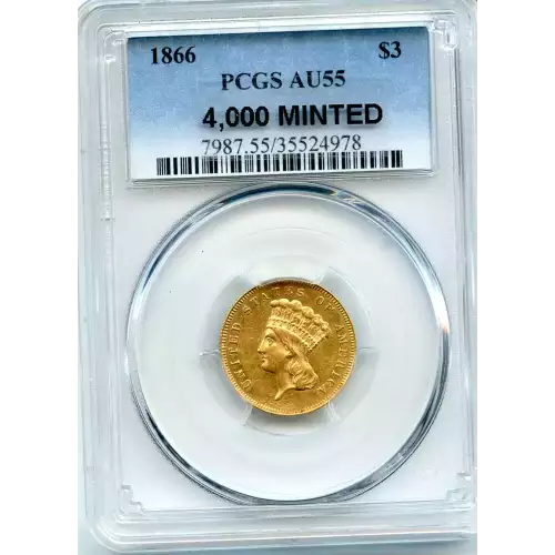 Three Dollar Gold Pieces---Indian Princess Head 1854-1889 -Gold- 3 Dollar (3)