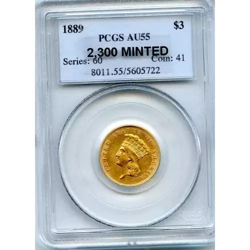 Three Dollar Gold Pieces---Indian Princess Head 1854-1889 -Gold- 3 Dollar (3)