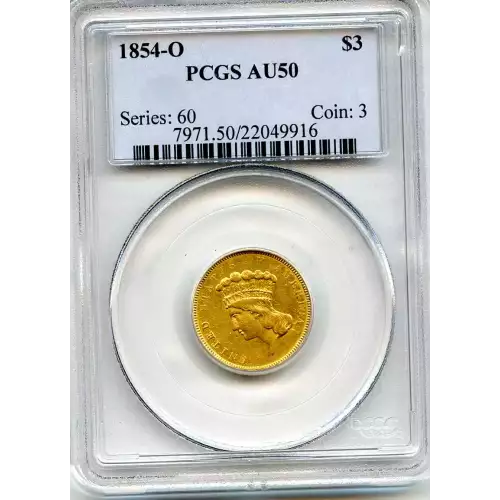 Three Dollar Gold Pieces---Indian Princess Head 1854-1889 -Gold- 3 Dollar (3)