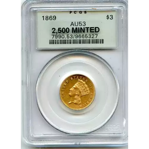 Three Dollar Gold Pieces---Indian Princess Head 1854-1889 -Gold- 3 Dollar (3)