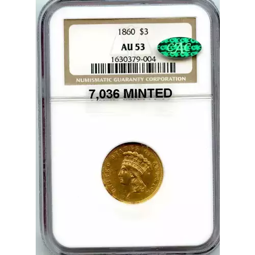 Three Dollar Gold Pieces---Indian Princess Head 1854-1889 -Gold- 3 Dollar (3)