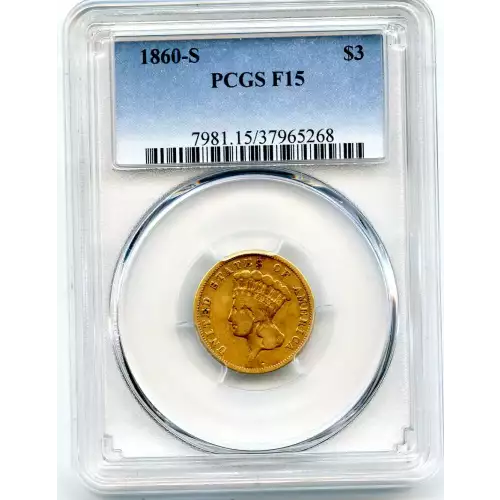 Three Dollar Gold Pieces---Indian Princess Head 1854-1889 -Gold- 3 Dollar (3)