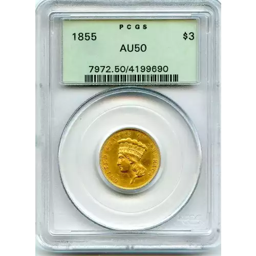 Three Dollar Gold Pieces---Indian Princess Head 1854-1889 -Gold- 3 Dollar (3)