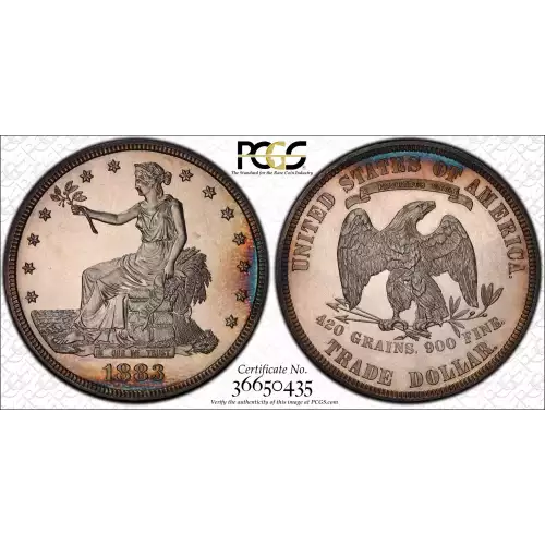 Trade Dollars---Trade Dollars 1873-1885 -Silver- 1 Dollar (3)