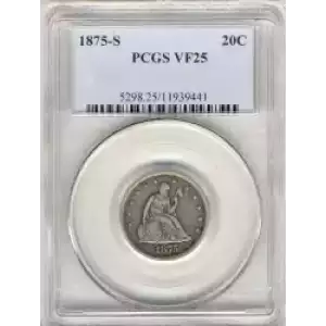 Twenty Cent Pieces-Liberty Seated 1875-1878 (3)