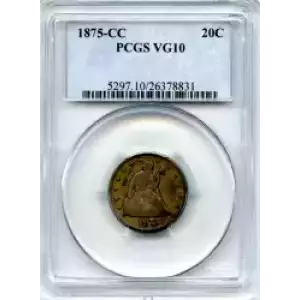 Twenty Cent Pieces-Liberty Seated 1875-1878 (3)