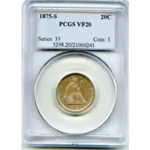 Twenty Cent Pieces-Liberty Seated 1875-1878 (3)