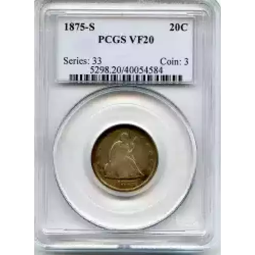 Twenty Cent Pieces-Liberty Seated 1875-1878 (3)