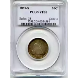 Twenty Cent Pieces-Liberty Seated 1875-1878 (3)