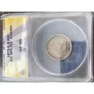 Twenty Cent Pieces-Liberty Seated 1875-1878 (3)