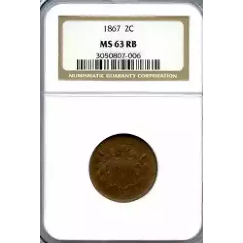 Two cent pieces-Two cent pieces 1864-73 -Copper (3)