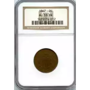 Two cent pieces-Two cent pieces 1864-73 -Copper (3)