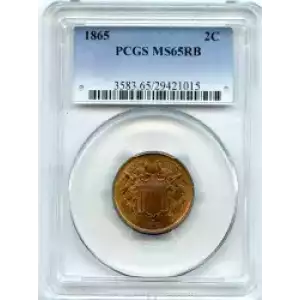 Two cent pieces-Two cent pieces 1864-73 -Copper (3)