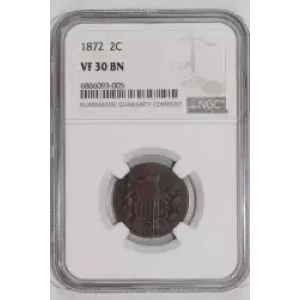 Two cent pieces-Two cent pieces 1864-73 -Copper